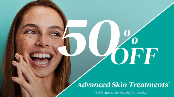 50% off Advanced Skin Treatments*