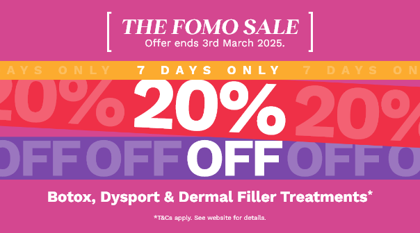 20% off Botox, Dysport & Dermal Filler*